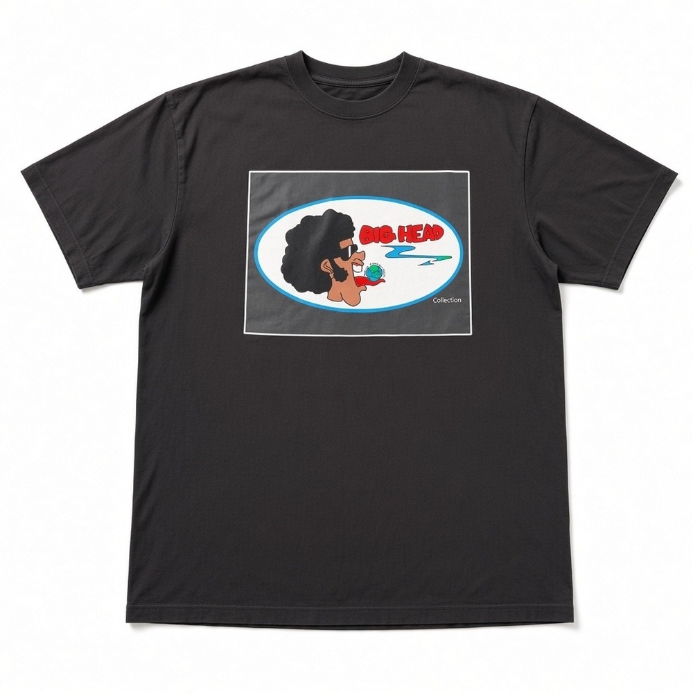 Competition Jeans Big Head Collection Graphic T-Shirt Mens 2X Black Afro World